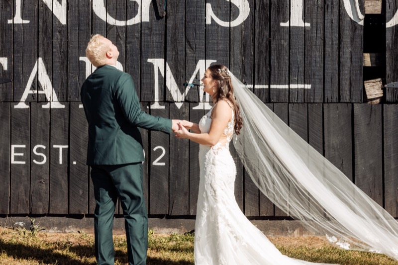 Beautiful outdoor wedding ceremony